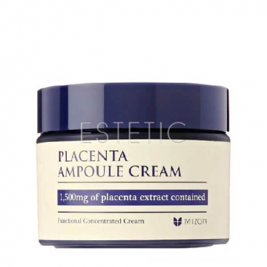 Mizon Placenta Ampoule Cream - Крем антивіковий для обличчя з плацентою, 50 мл