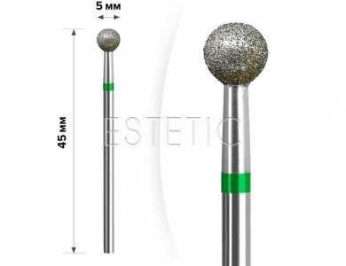 mART Насадка алмазна М-034 Кулька Green 5 мм (груба)