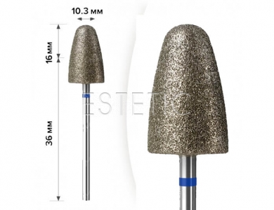 mART Насадка алмазна М-049 Конус Blue 10,3*16 мм (середня)