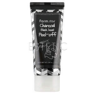 FarmStay Charcoal Black Head Peel-off Mask Pack - Очищающая маска-пленка с углем, 100 г