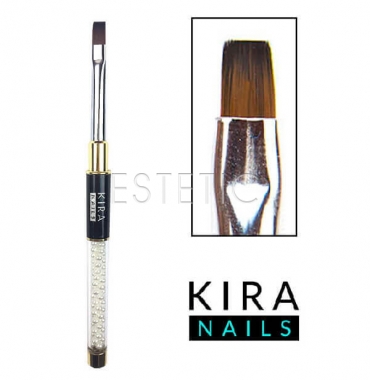 Kira Nails Пензлик для геля Gel flat 8 (Nylon)