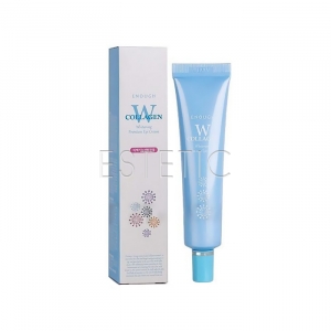 Enough W Collagen Whitening Premium Eye Cream - Освітлюючий крем для шкіри навколо очей з колагеном, 30 мл