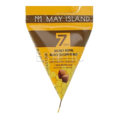 May Island 7 Days Secret Royal Black Sugar Scrub - Цукровий скраб для обличчя, 5 г