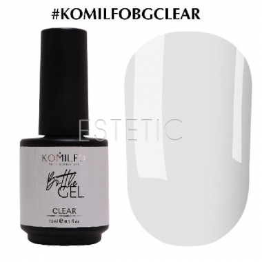 Komilfo Bottle Gel Clear - рідкий гель в пляшці, 15 мл, з пензликом