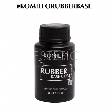 Komilfo Rubber Base Coat - каучукова база для гель-лаку, 30 мл (без пензлика)