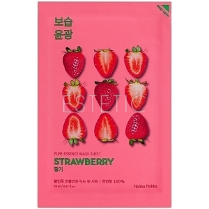 Holika Holika Pure Essence Mask Sheet Strawberry - Тканевая маска для лица с экстрактом клубники, 20 мл