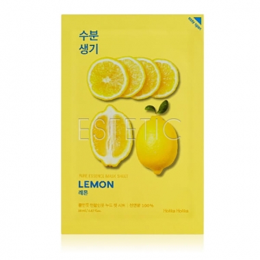 Holika Holika Pure Essence Mask Sheet Lemon - Маска тканинна для обличчя з екстрактом лимона, 20 мл