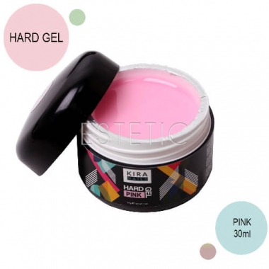 Kira Nails Hard Gel Pink - Гель для моделювання (рожевий), 30 г
