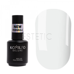 Komilfo Milky White Intense Base - камуфлююча база для гель-лаку (інтенсивно молочно-біла), 15 мл