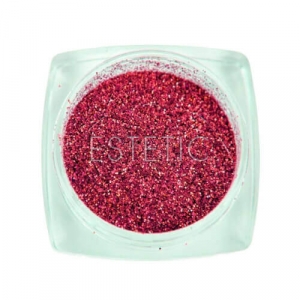 Komilfo блесточки 006, размер 0,1 мм, (розово-красные голограмма) 2,5 г