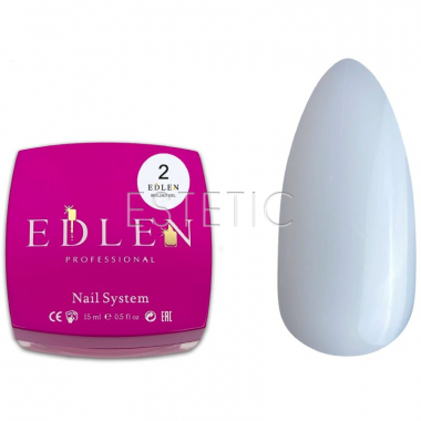 Edlen Builder Gel №02 Гель для нарощування, молочний, 15 мл