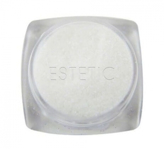 Komilfo блесточки 027 размер 0,1 мм (белые светло-синий перелив), 2,5 г