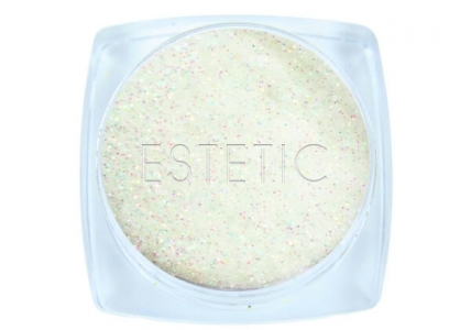 Komilfo блесточки 031 размер 0,1 мм (белые, оранжево-зеленый перелив), 2,5 г