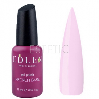 Edlen Professional French Rubber Base №014 - Камуфлирующая база для гель-лака (розово-лиловый), 17 мл