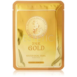 Elizavecca 24k Gold Water Dew Snail mask - Маска тканинна з золотом і секретом равлики, 25 мл