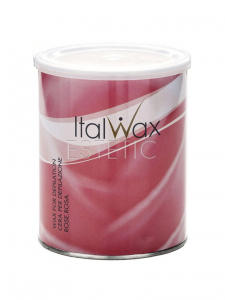 Воск в банке Italwax теплый, Роза, 800 мл
