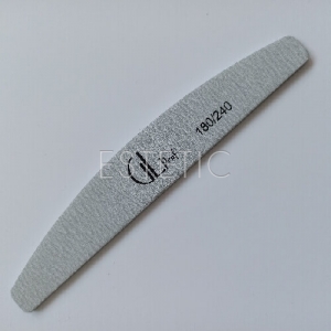 GLprof Пилка для нігтів Half Grey econom 180/240, сіра