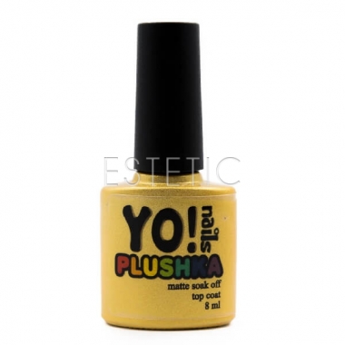 YO! Nails Plushka Matte Top Coat - Топ матовый с липким слоем, 8 мл