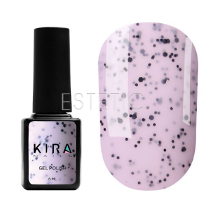 Kira Nails Гель-лак Чіа Пудинг №002 Йошта (з вкрапленнями), 6 мл