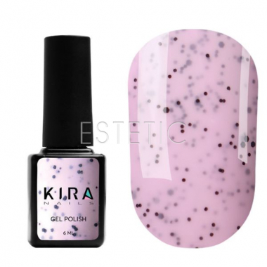 Kira Nails Гель-лак Чиа Пудинг №003 Малина (с вкраплениями), 6 мл