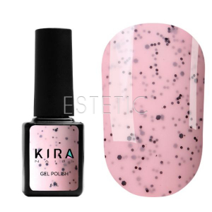 Kira Nails Гель-лак Чиа Пудинг №004 Клубника (с вкраплениями), 6 мл