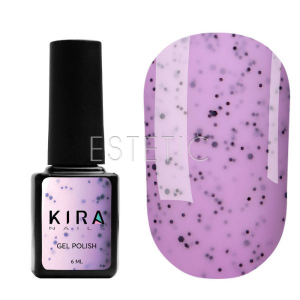 Kira Nails Гель-лак Чіа Пудинг №006 Чорниця (з вкрапленнями), 6 мл