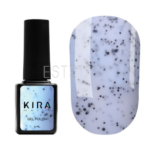 Kira Nails Гель-лак Чіа Пудинг №008 Лохина (з вкрапленнями), 6 мл