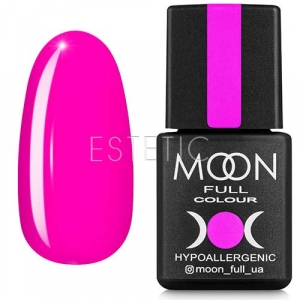 Гель-лак MOON FULL Color Gel Polish №121 (глибокий яскраво-рожевий, емаль), 8 мл