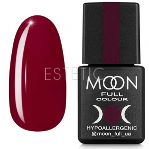 Гель-лак MOON FULL Color Gel Polish №141 (винний, мікроблиск), 8 мл