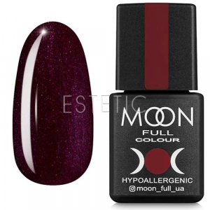 Гель-лак MOON FULL Color Gel Polish №145 (баклажановий, мікроблиск), 8 мл