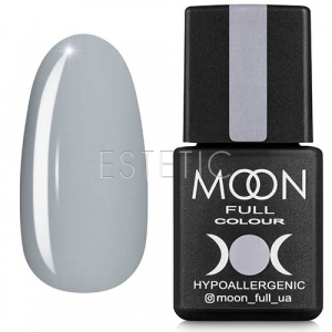 Гель-лак MOON FULL Color Gel Polish №147 (сіро-блакитний, емаль), 8 мл