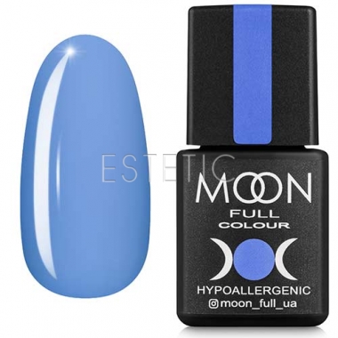 Гель-лак MOON FULL Color Gel Polish №155 (повітряний синій, емаль), 8 мл