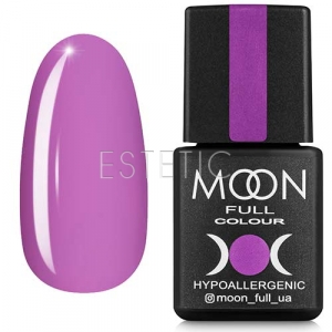 Гель-лак MOON FULL Color Gel Polish №162 (пастельний бузковий, емаль), 8 мл