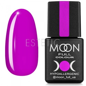 Гель-лак MOON FULL Color Gel Polish №163 (яскраво-бузковий, емаль), 8 мл
