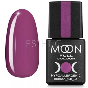 Гель-лак MOON FULL color Gel polish №165 (гелиотроп сиреневый, эмаль), 8 мл