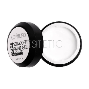 Komilfo Gel Paint №002 White - Гель-краска (белый), 5 мл