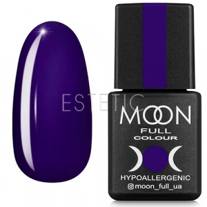 Гель-лак MOON FULL Color Gel Polish №172 (темный фиолетовый, эмаль), 8 мл