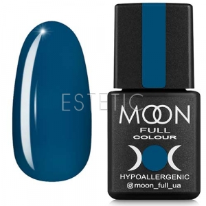 Гель-лак MOON FULL Color Gel Polish №186 (темно-бірюзовий, емаль), 8 мл