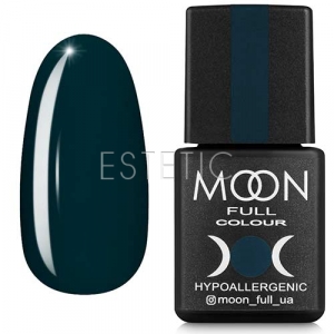 Гель-лак MOON FULL Color Gel Polish №187 (темний сланцево-сірий, емаль), 8 мл