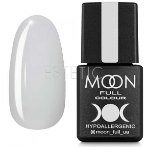 Гель-лак MOON FULL Color Gel Polish №202 (білий напівпрозорий з блискітками, мікроблиск), 8 мл