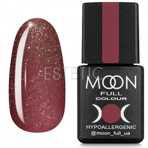 Гель-лак MOON FULL Color Gel Polish №320 (темно-рожевий вінтажний з дрібним шимером ), 8 мл