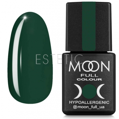 Гель-лак MOON FULL color Gel polish №659 (темно-зелений, емаль), 8 мл