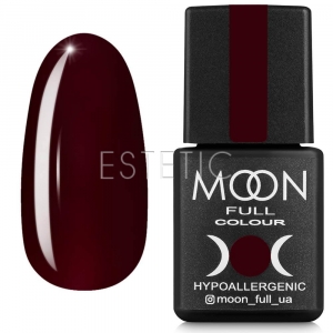 Гель-лак MOON FULL color Gel polish №674 (насичений темний марсала, емаль), 8 мл