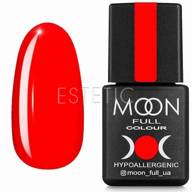Гель-лак MOON FULL Neon color Gel polish №708 (яскраво-червоний, неон), 8 мл