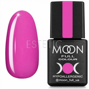 Гель-лак MOON FULL color Gel polish №607 (фуксія, емаль), 8 мл