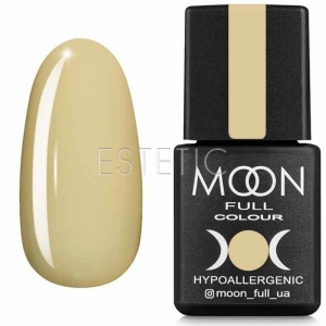 Гель-лак MOON FULL color Gel polish №608 (молочно-горчичний світлий, емаль), 8 мл