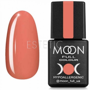Гель-лак MOON FULL color Gel polish №614 (темный персик, эмаль), 8 мл