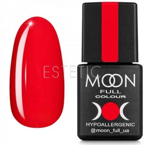Гель-лак MOON FULL color Gel polish №616 (рожево-червоний, емаль), 8 мл
