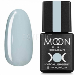 Гель-лак MOON FULL color Gel polish №627 (біло-блакитний, емаль), 8 мл
