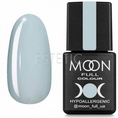 Гель-лак MOON FULL color Gel polish №627 (бело-голубой, эмаль), 8 мл